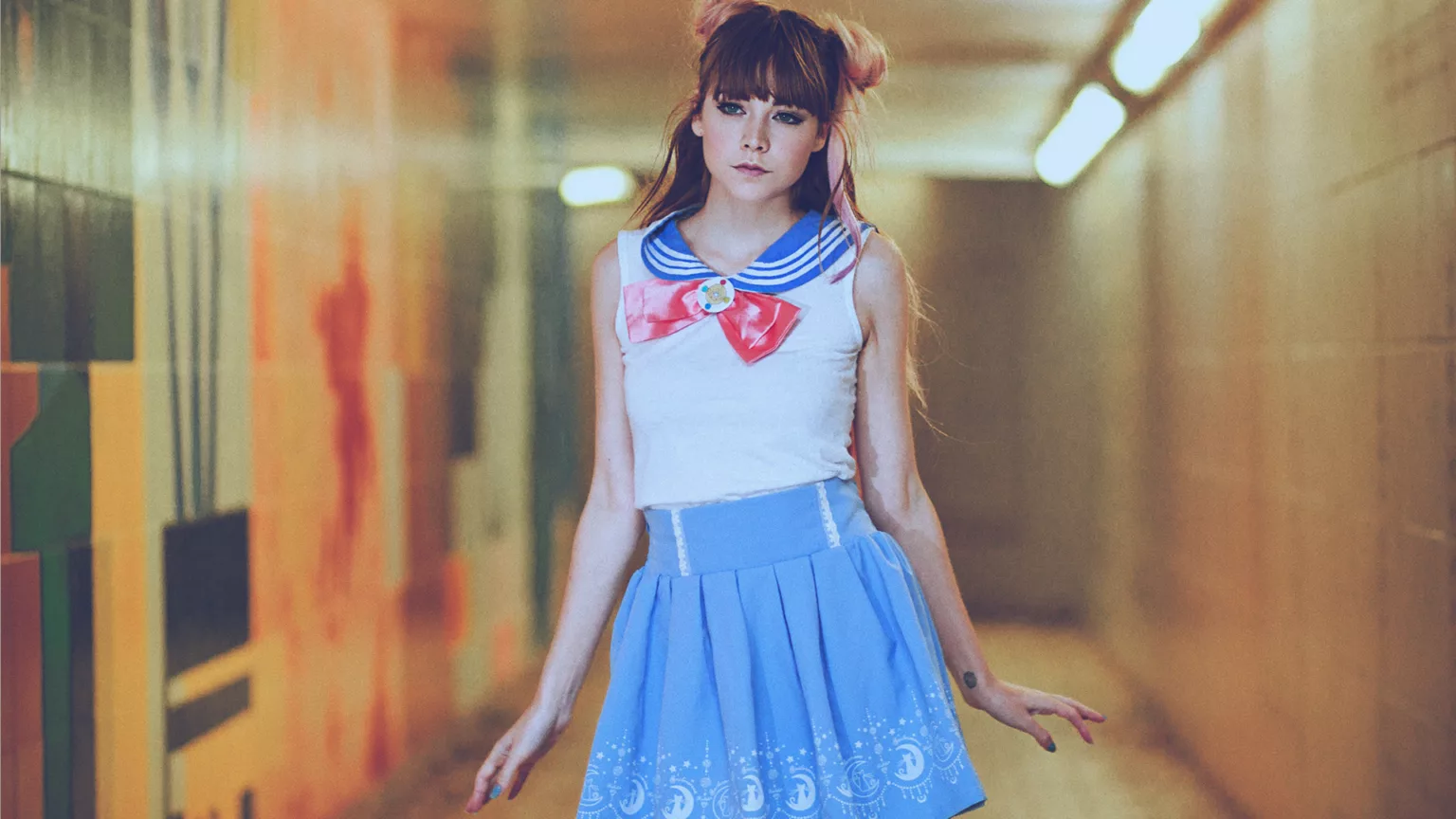Cosplayer model on OnlyFans dressed as Sailor Moon